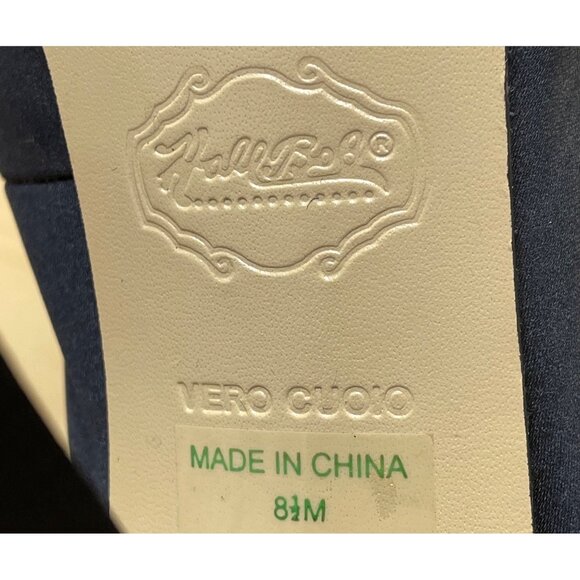 Hale Bob Womens Black Satin Bow Detail Slingback Peep-Toe Heels Size 8.5M - Picture 6 of 9